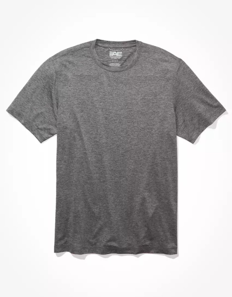 T Shirts American Eagle AE 24/7 Course Grise Homme | SMX-23277417